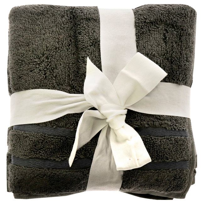 Cariloha Bamboo Washcloths Set - Onyx by Cariloha for Unisex - 3 Pc Towel Image 1