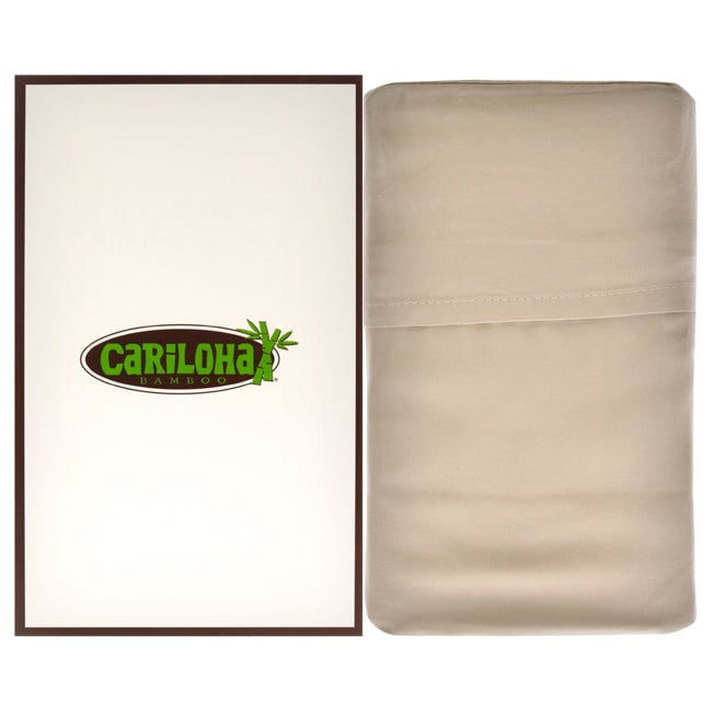 Cariloha Resort Bamboo Pillowcase Set - Stone-King by Cariloha for Unisex - 2 Pc Pillowcase Image 1