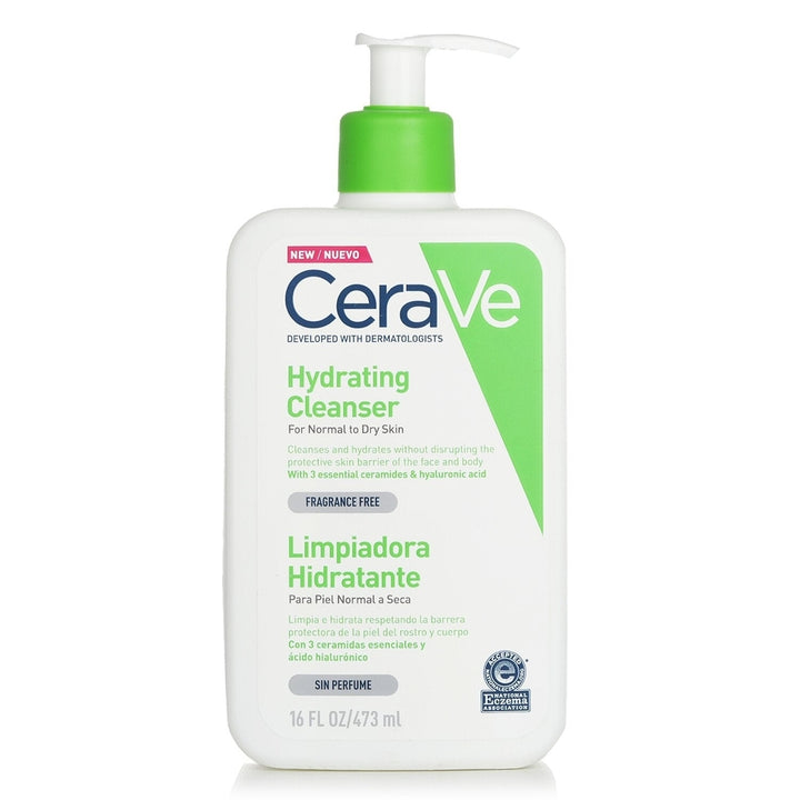 CeraVe Hydrating Cleanser For Normal to Dry Skin 1000ml/33.8oz Image 1