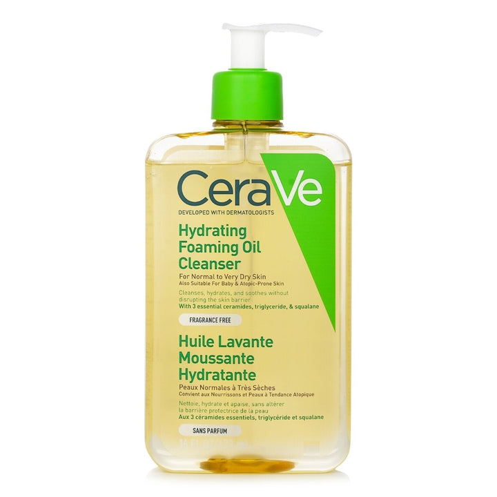 CeraVe Hydrating Foaming Oil Cleanser 236ml/8oz Image 4