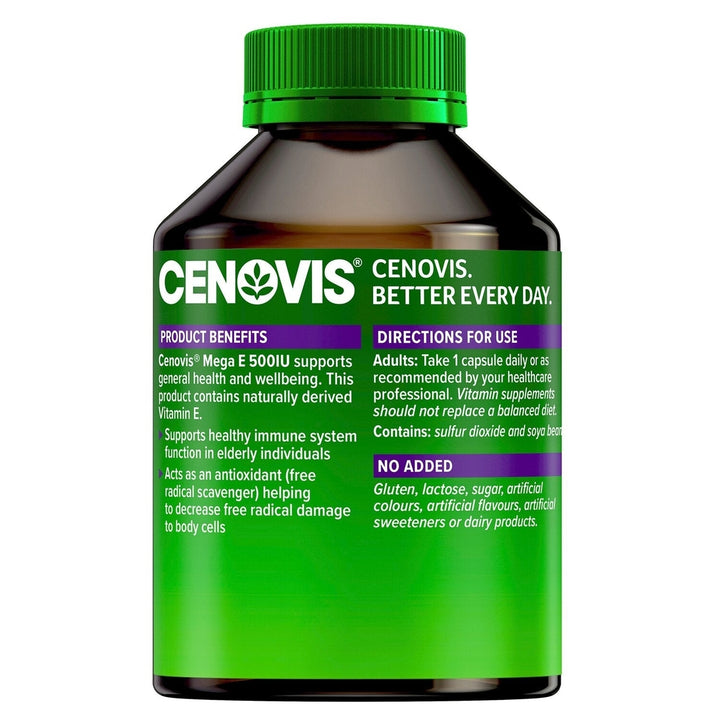 Cenovis [Authorized Sales Agent] Cenovis MEGA E 500mg - 250 Capsules 250pcs/box Image 2