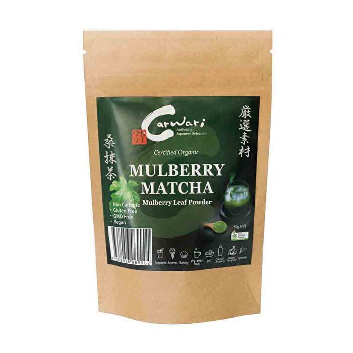 Carwari Organic Mulberry Matcha Leaf Powder 50g Image 1