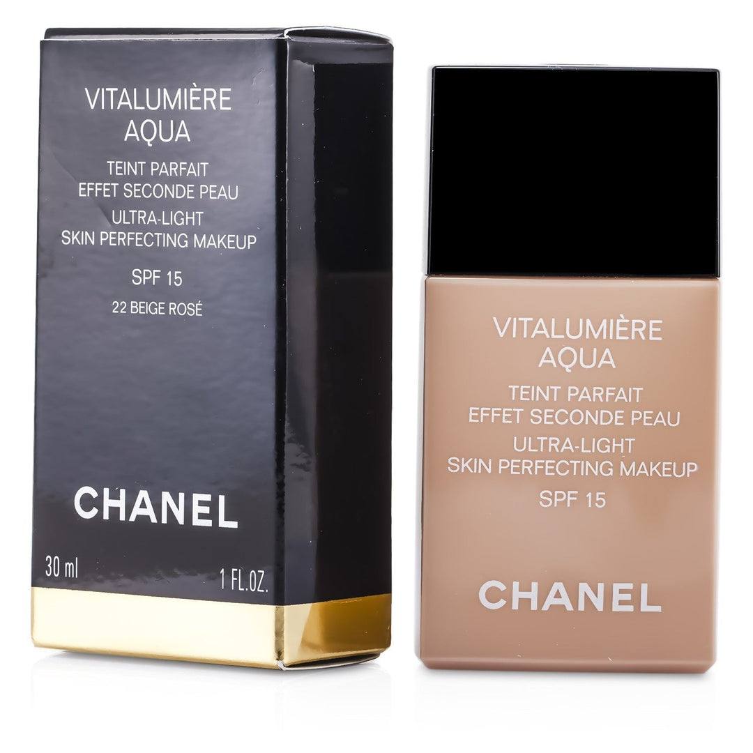 Chanel Vitalumiere Aqua Ultra Light Skin Perfecting M/U SPF15 - 20 Beige 30ml/1oz Image 3