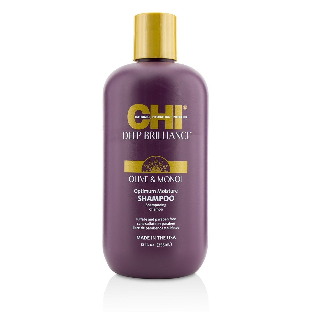 CHI Deep Brilliance Olive and Monoi Optimum Moisture Shampoo 355ml/12oz Image 1