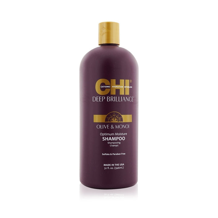 CHI Deep Brilliance Olive and Monoi Optimum Moisture Shampoo 355ml/12oz Image 1