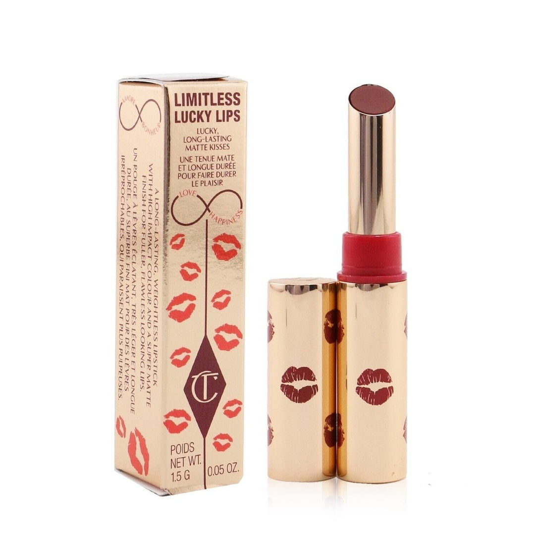 Charlotte Tilbury Limitless Lucky Lips Matte Kisses -  Berry Lucky 1.5g/0.05oz Image 8