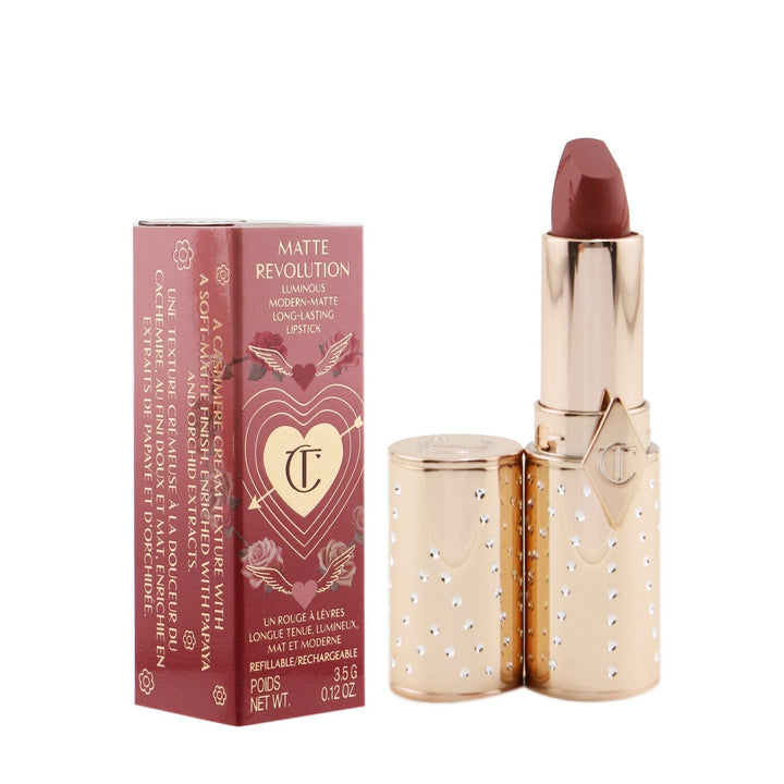 Charlotte Tilbury Matte Revolution Refillable Lipstick (Look Of Love Collection) - First Dance (Blushed Berry-Rose) Image 3