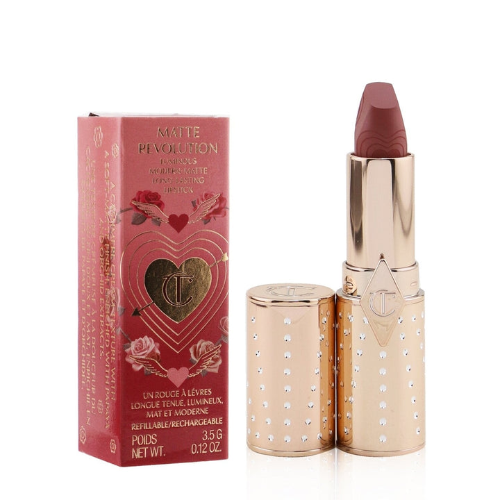 Charlotte Tilbury Matte Revolution Refillable Lipstick (Look Of Love Collection) - First Dance (Blushed Berry-Rose) Image 6