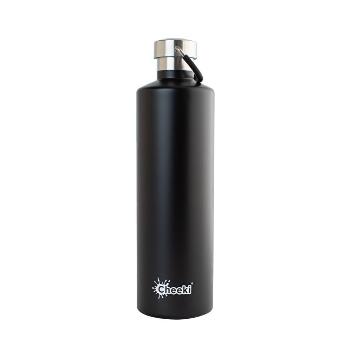 Cheeki Insulated Bottle Classic Matte Black (Large) 1000ml Image 1