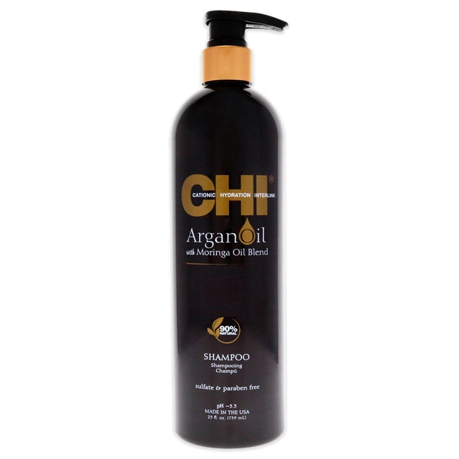 CHI Argan Oil Plus Moringa Oil Shampoo by CHI for Unisex - 25 oz Shampoo Image 1