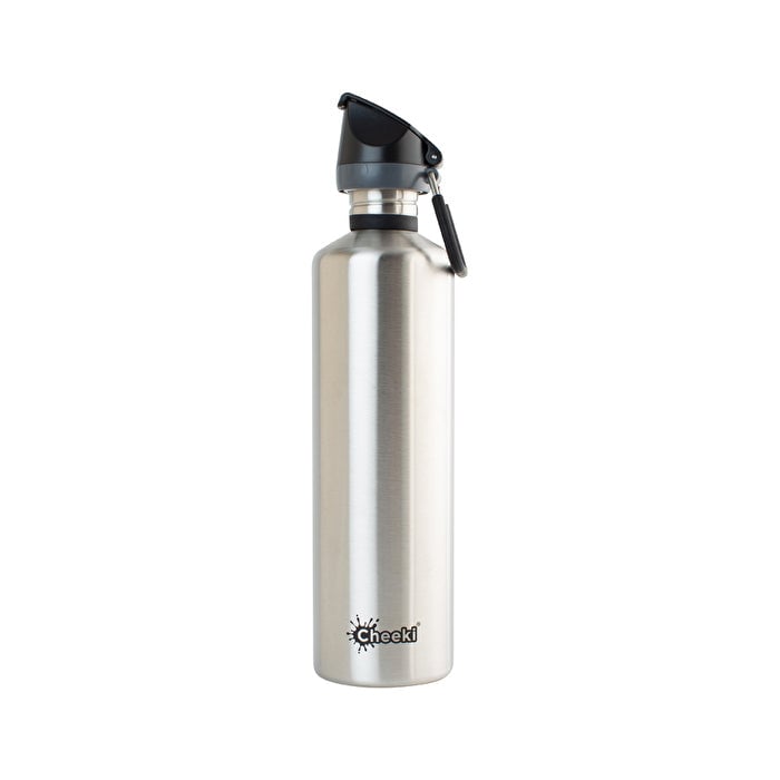 Cheeki Insulated Bottle Classic Silver (Large) 1000ml Image 1