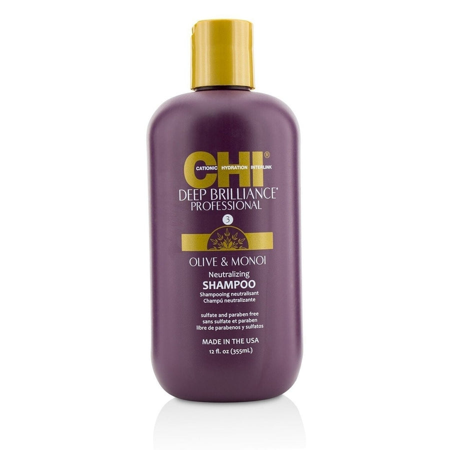 CHI Deep Brilliance Olive and Monoi Neutralizing Shampoo 355ml/12oz Image 1