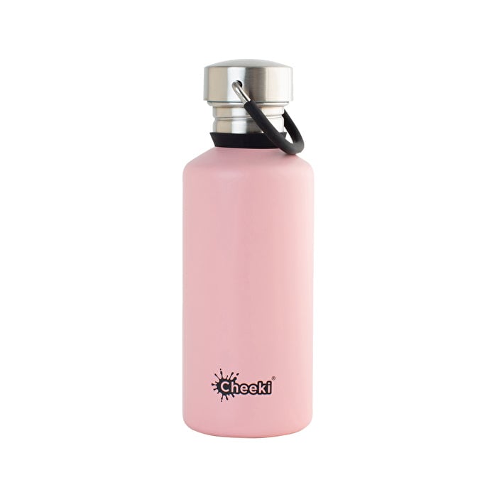 Cheeki Stainless Steel Bottle Classic Pink (Small) 500ml Image 1