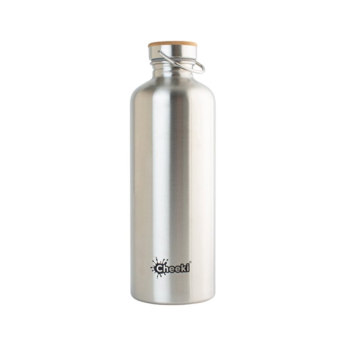 Cheeki Stainless Steel Bottle Thirsty Max Silver 1600ml Image 1