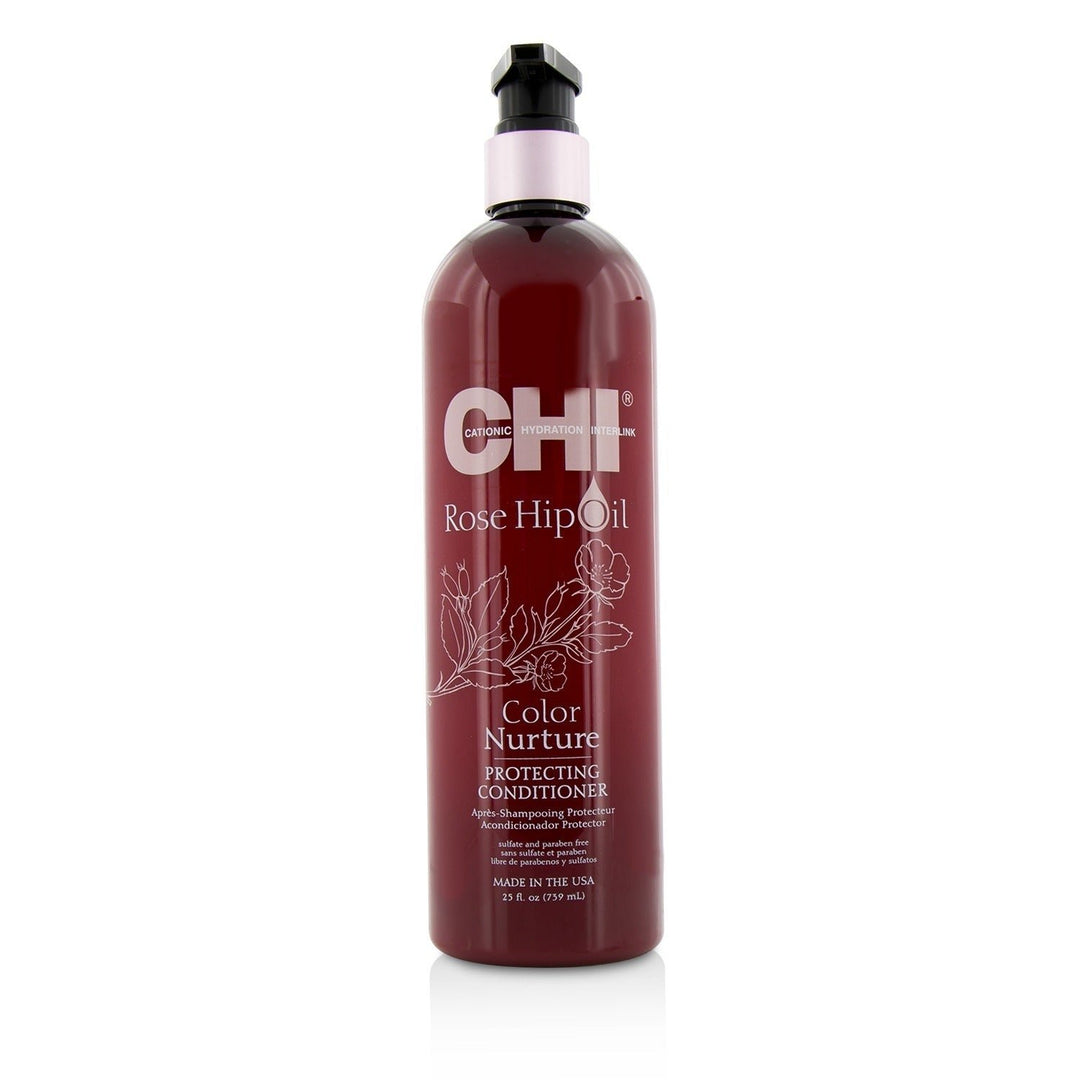 CHI Rose Hip Oil Color Nurture Protecting Conditioner 340ml/11.5oz Image 4