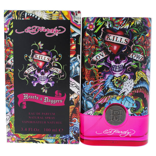 Christian Audigier Ed Hardy Hearts Daggers by Christian Audigier for Women - 3.4 oz EDP Spray Image 1