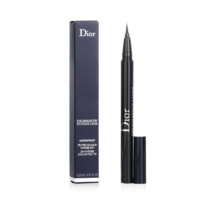 Christian Dior Diorshow On Stage Liner Waterproof Liquid Eyeliner - 091 Matte Black 0.55ml/0.01oz Image 4