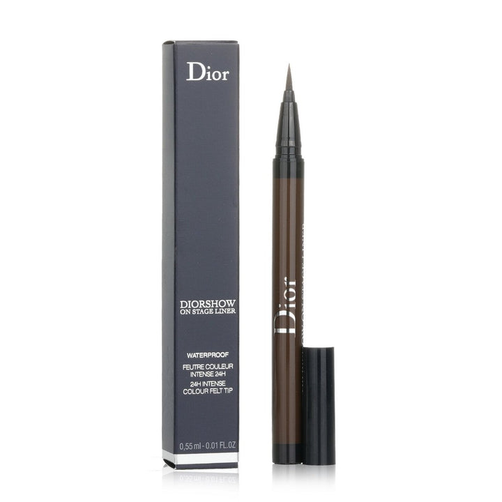 Christian Dior Diorshow On Stage Liner Waterproof Liquid Eyeliner - 091 Matte Black 0.55ml/0.01oz Image 8