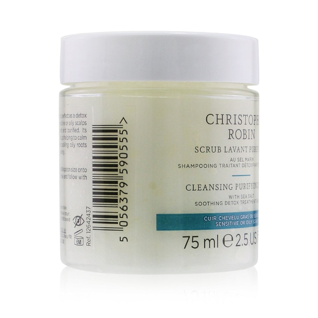 Christophe Robin Cleansing Purifying Scrub with Sea Salt (Soothing Detox Treatment Shampoo) - Sensitive or Oily Scalp Image 4