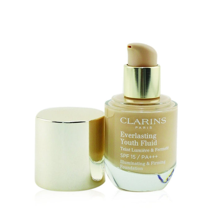 Clarins Everlasting Youth Fluid Illuminating and Firming Foundation SPF 15 - 105 Nude 30ml/1oz Image 12