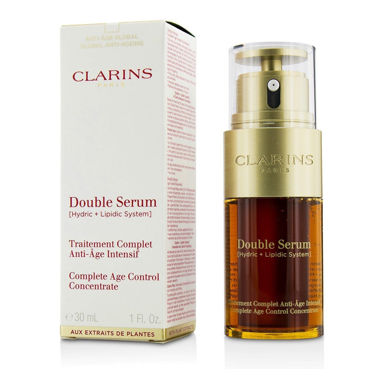 Clarins Double Serum (Hydric + Lipidic System) Complete Age Control Concentrate 100ml/3.3oz Image 2