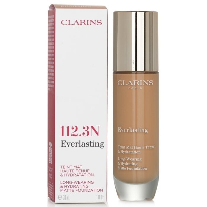 Clarins Everlasting Long Wearing and Hydrating Matte Foundation - 112.3N Sandalwood 30ml/1oz Image 2