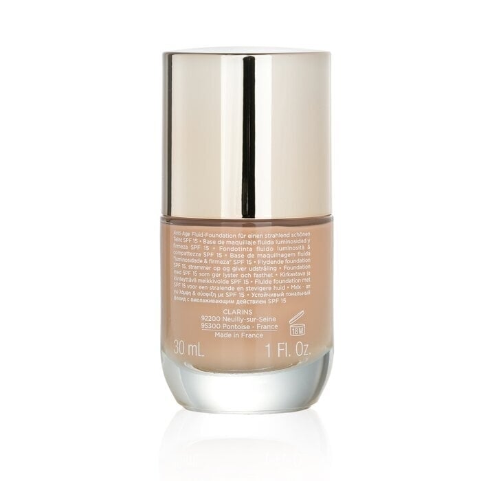 Clarins Everlasting Youth Fluid Illuminating and Firming Foundation SPF 15 - 109 Wheat 30ml/1oz Image 3