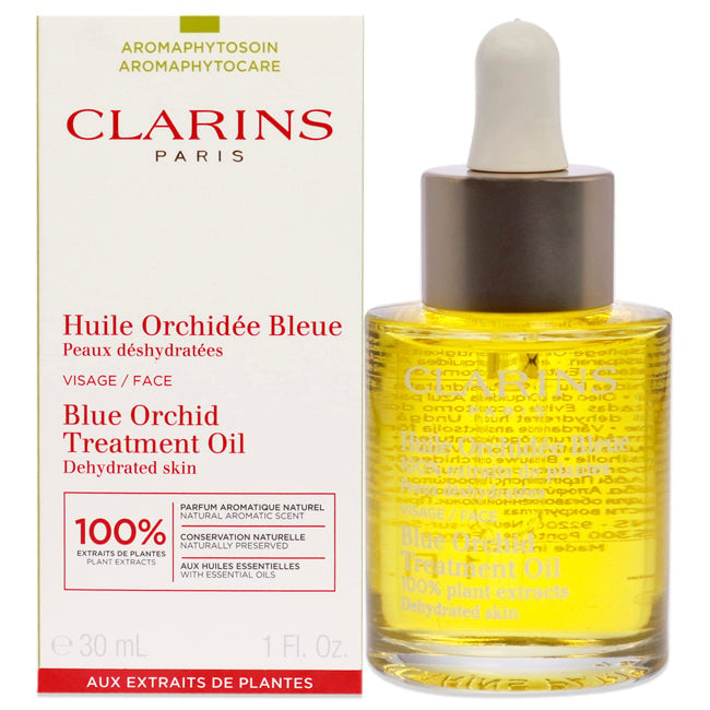 Clarins Blue Orchid Face Treatment Oil - Dehydrated Skin by Clarins for Unisex - 1 oz Treatment Image 1