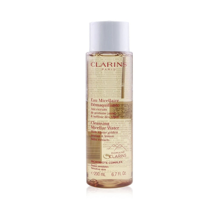 Clarins Cleansing Micellar Water with Alpine Golden Gentian and Lemon Balm Extracts - Sensitive Skin 200ml/6.7oz Image 1