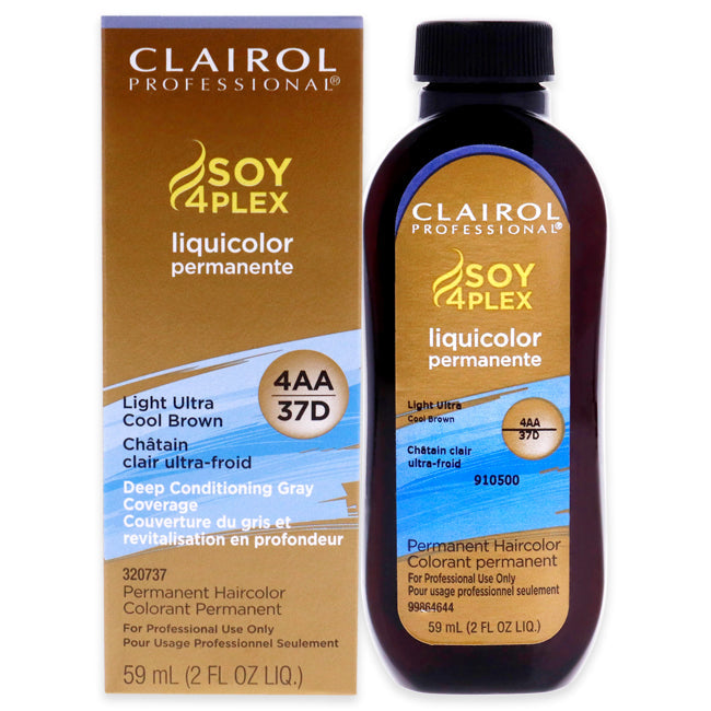 Clairol Professional Liquicolor Permanent Hair Color - 37D Light Ultra Cool Brown by Clairol for Unisex - 2 oz Hair Image 1