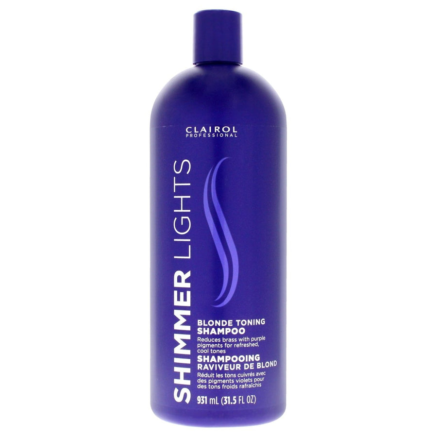 Clairol Shimmer Lights Blonde and Silver Shampoo by Clairol for Unisex - 31.5 oz Shampoo Image 1