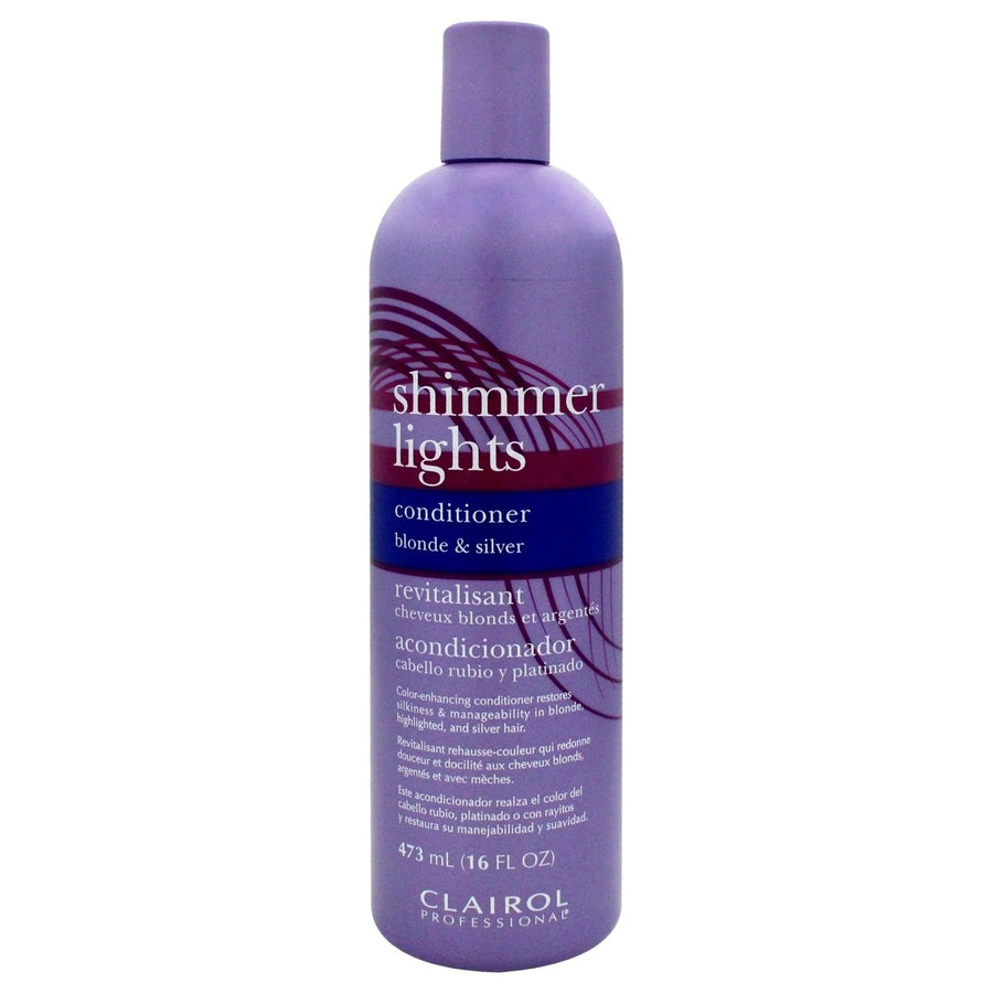 Clairol Shimmer Lights Blonde and Silver Conditioner by Clairol for Unisex - 16 oz Conditioner Image 1