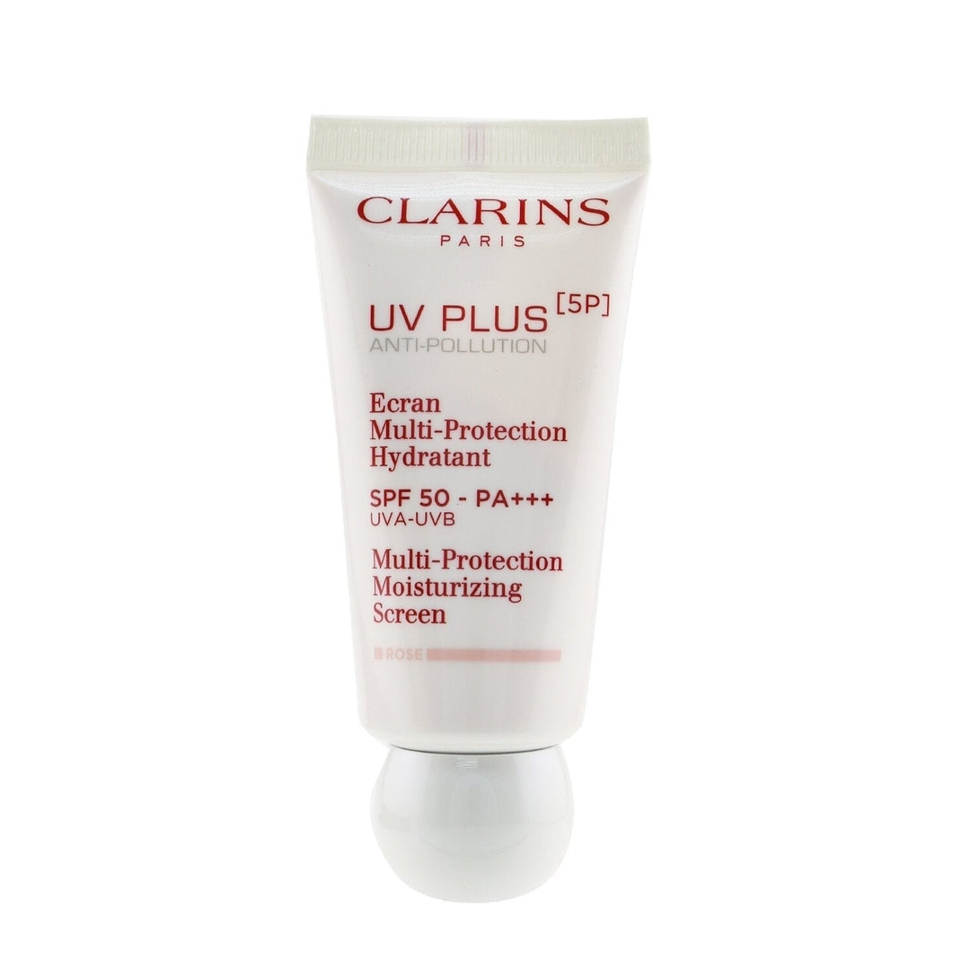 Clarins UV Plus [5P] Anti-Pollution Multi-Protection Moisturizing Screen SPF 50 - Rose 30ml/1oz Image 1