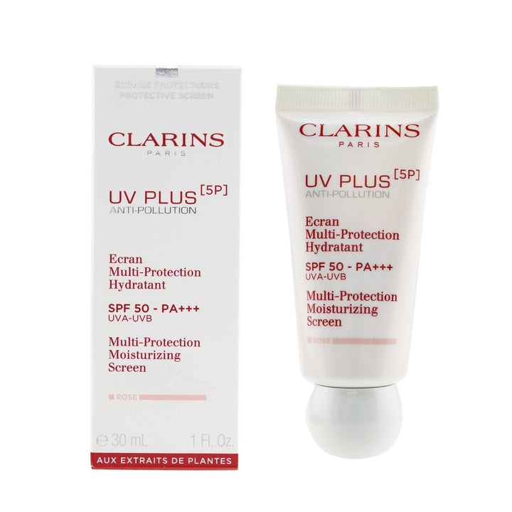 Clarins UV Plus [5P] Anti-Pollution Multi-Protection Moisturizing Screen SPF 50 - Rose 30ml/1oz Image 2