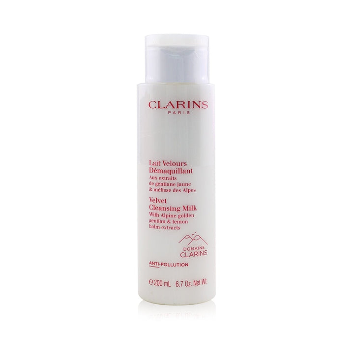 Clarins Velvet Cleansing Milk with Alpine Golden Gentian and Lemon Balm Extracts 100ml/3.3oz Image 1