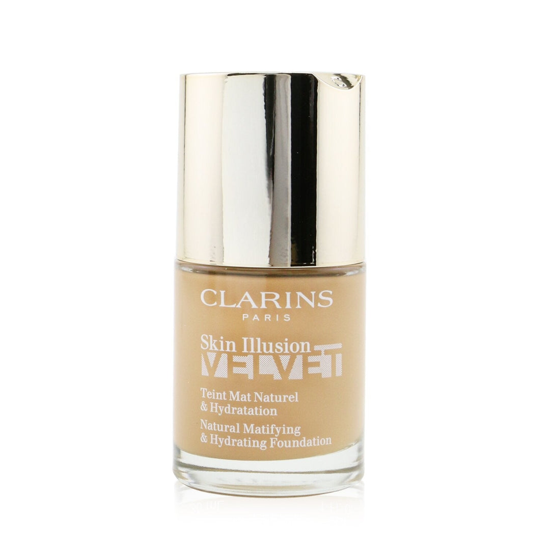 Clarins Skin Illusion Velvet Natural Matifying and Hydrating Foundation - 105N Nude 30ml/1oz Image 4