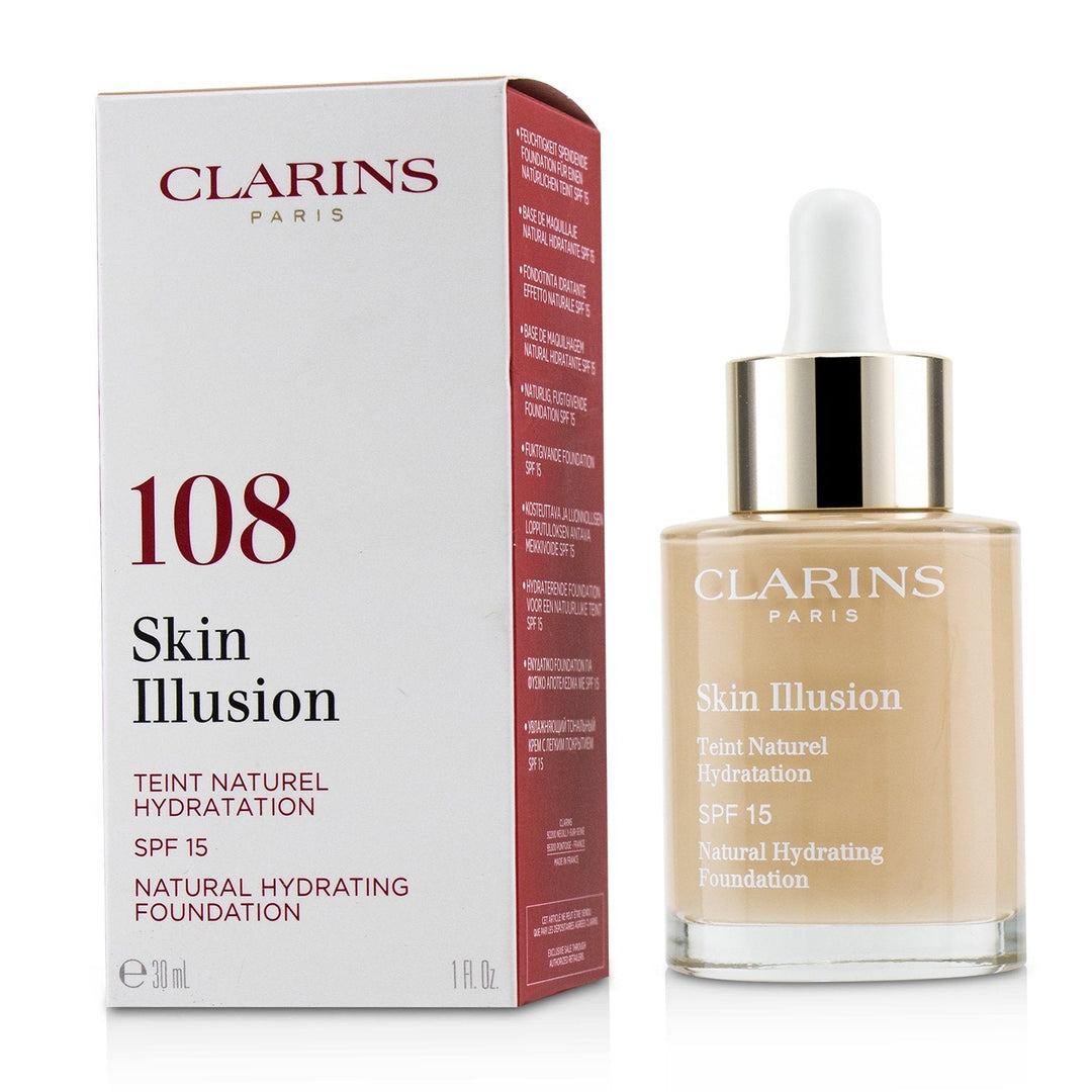 Clarins Skin Illusion Natural Hydrating Foundation SPF 15 105 Nude 30ml/1oz Image 6