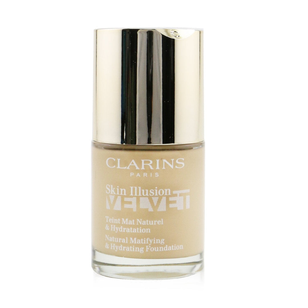 Clarins Skin Illusion Velvet Natural Matifying and Hydrating Foundation - 105N Nude 30ml/1oz Image 9