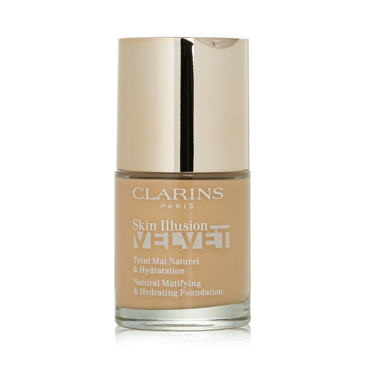 Clarins Skin Illusion Velvet Natural Matifying and Hydrating Foundation - 105N Nude 30ml/1oz Image 10