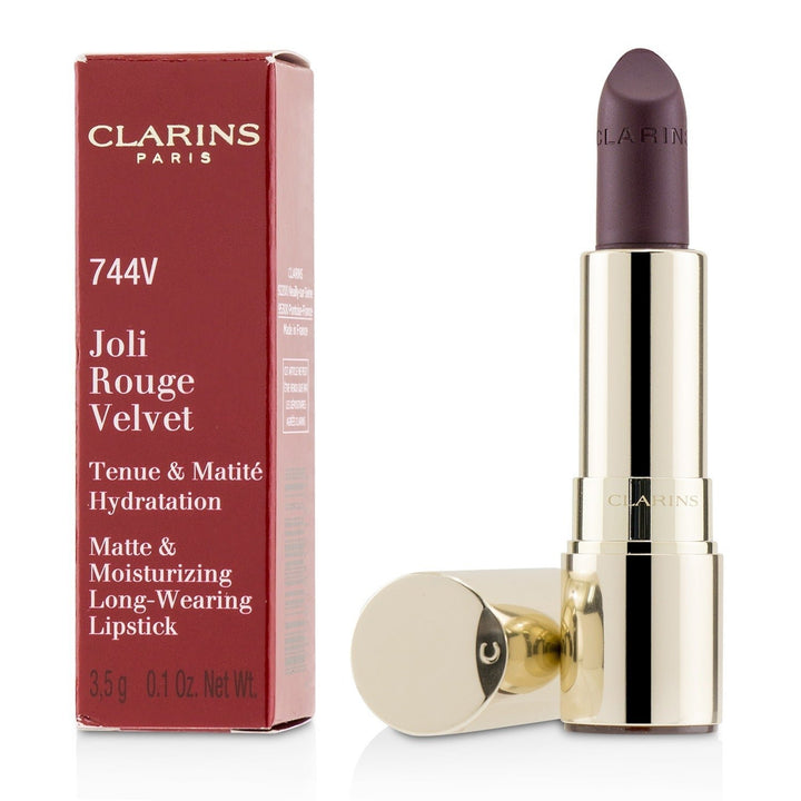 Clarins Joli Rouge Velvet (Matte and Moisturizing Long Wearing Lipstick) - 705V Soft Berry 3.5g/0.1oz Image 4