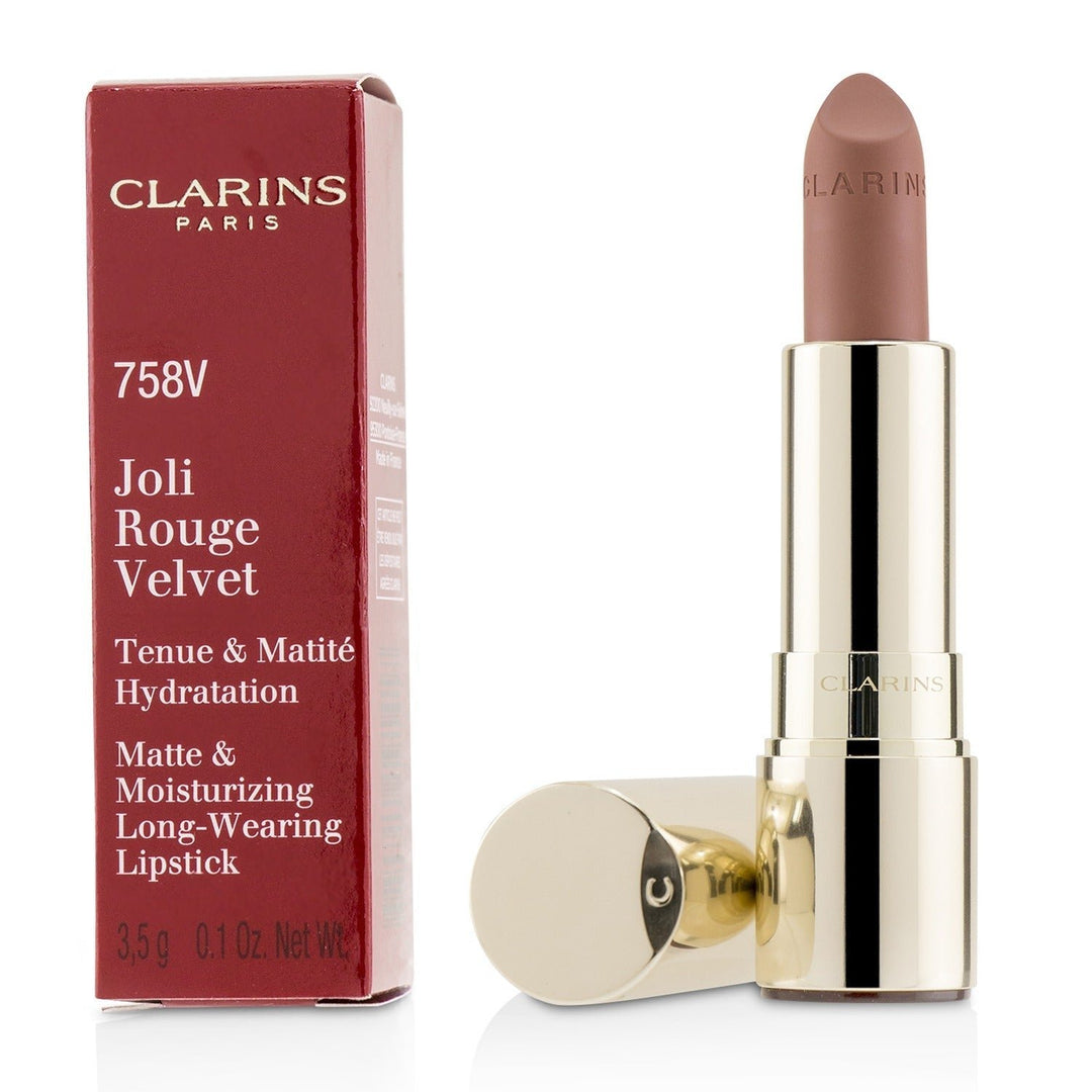 Clarins Joli Rouge Velvet (Matte and Moisturizing Long Wearing Lipstick) - 705V Soft Berry 3.5g/0.1oz Image 7