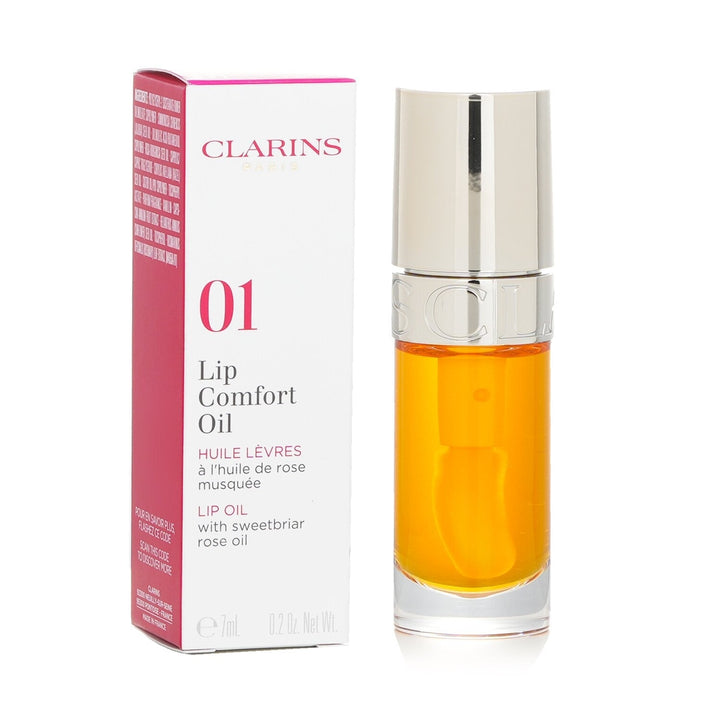 Clarins Lip Comfort Oil - 01 Honey 7ml/0.2oz Image 8