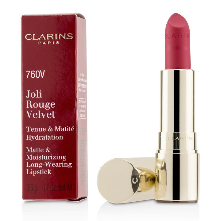 Clarins Joli Rouge Velvet (Matte and Moisturizing Long Wearing Lipstick) - 705V Soft Berry 3.5g/0.1oz Image 9