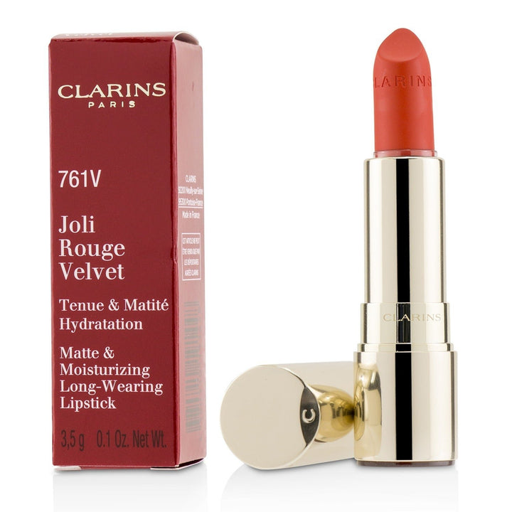 Clarins Joli Rouge Velvet (Matte and Moisturizing Long Wearing Lipstick) - 705V Soft Berry 3.5g/0.1oz Image 10