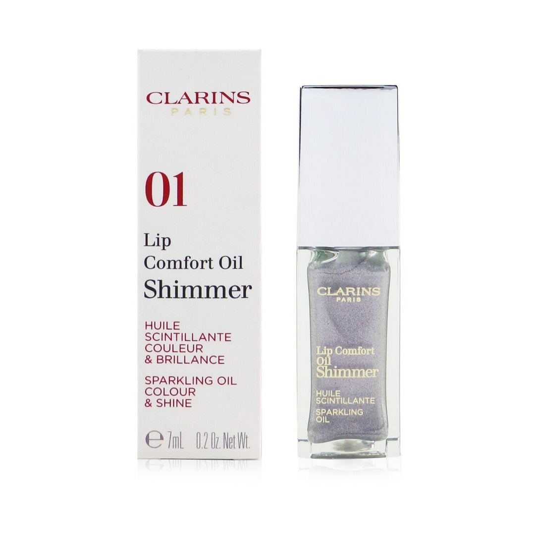 Clarins Lip Comfort Oil Shimmer - 01 Sequin Flares 7ml/0.2oz Image 7