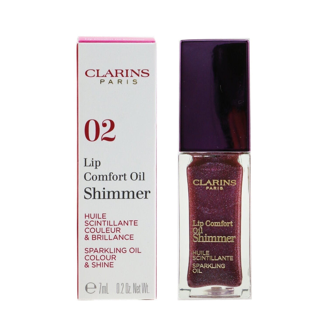 Clarins Lip Comfort Oil Shimmer - 01 Sequin Flares 7ml/0.2oz Image 9