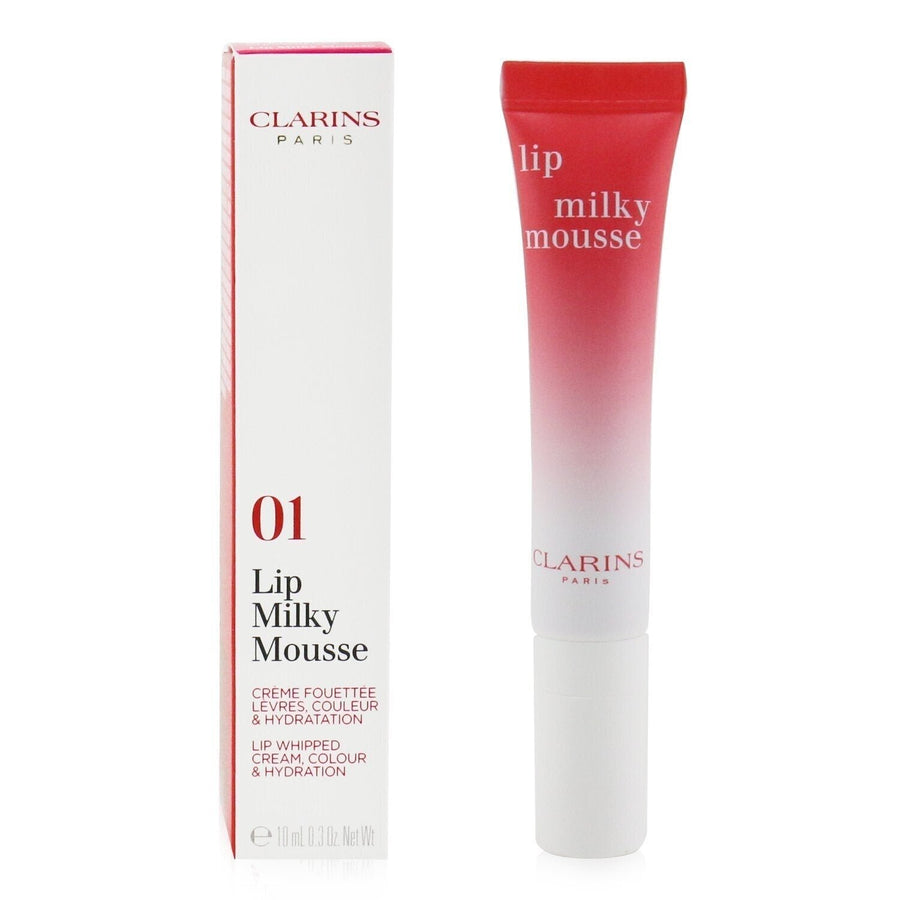 Clarins Milky Mousse Lips - 01 Milky Strawberry 10ml/0.3oz Image 1