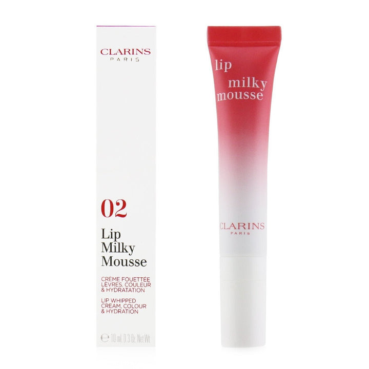 Clarins Milky Mousse Lips - 01 Milky Strawberry 10ml/0.3oz Image 1