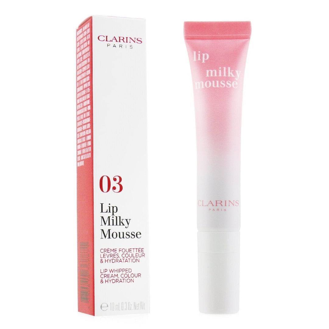 Clarins Milky Mousse Lips - 01 Milky Strawberry 10ml/0.3oz Image 3