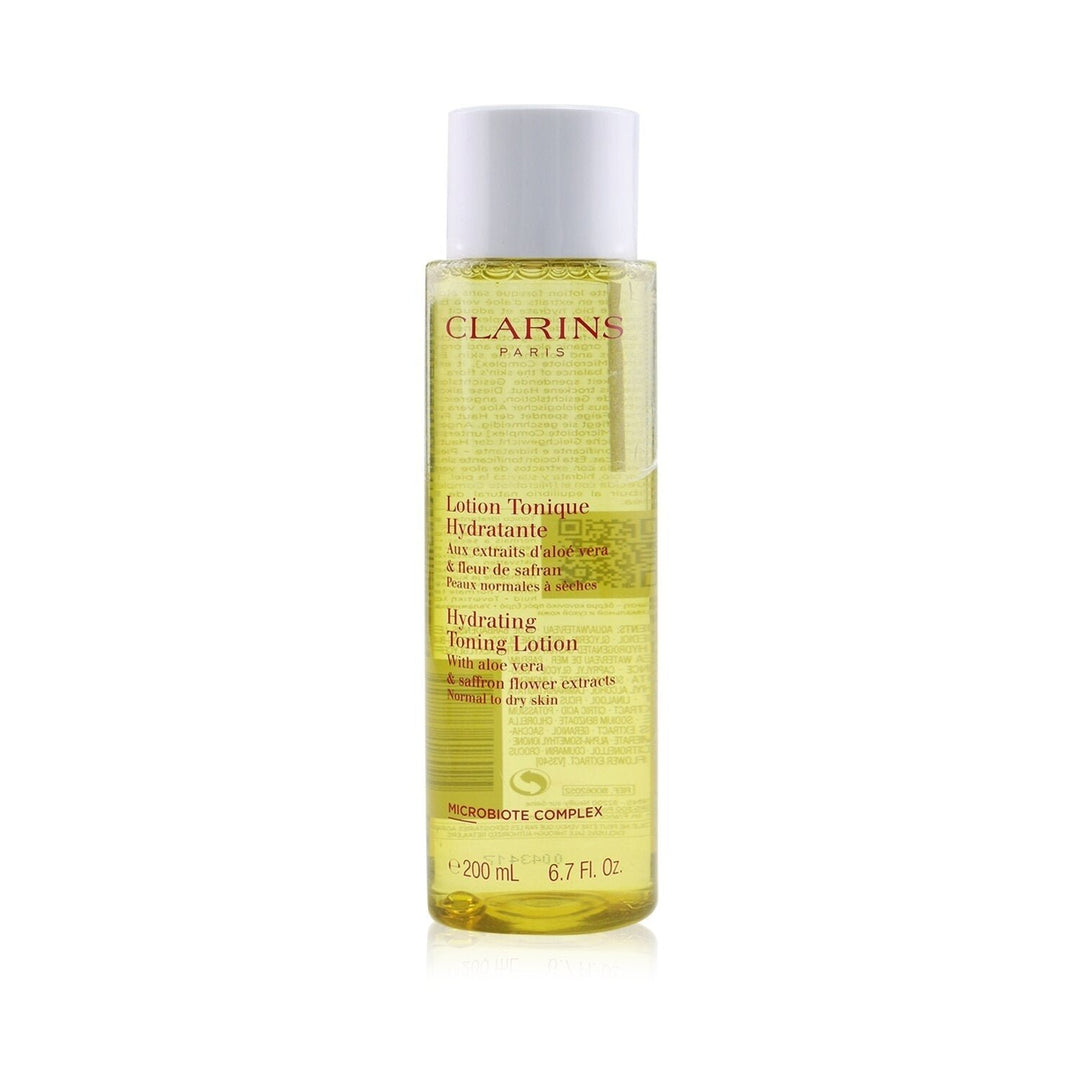 Clarins Hydrating Toning Lotion with Aloe Vera and Saffron Flower Extracts - Normal to Dry Skin 200ml/6.7oz Image 1